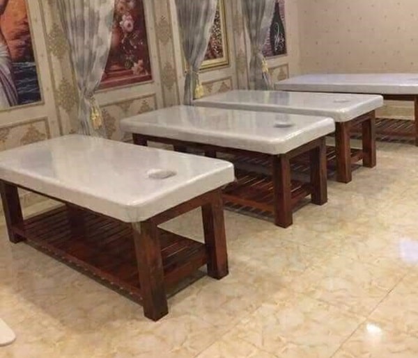 giường nối mi khung gỗ giá rẻ