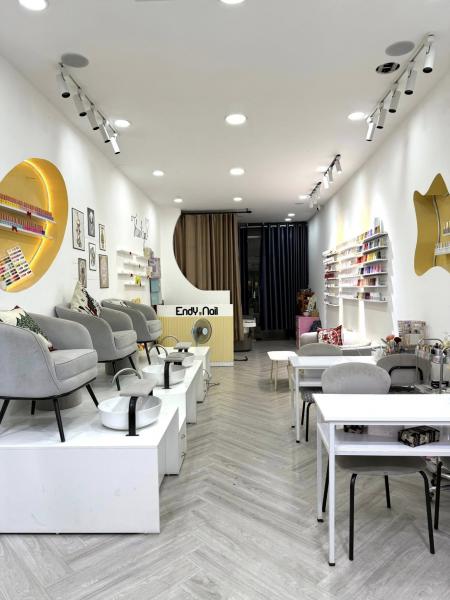 Ghế nail mini có đệm lưng