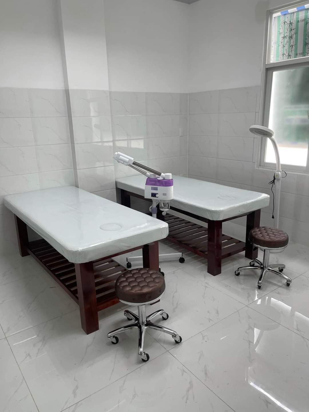 giường nối mi massage